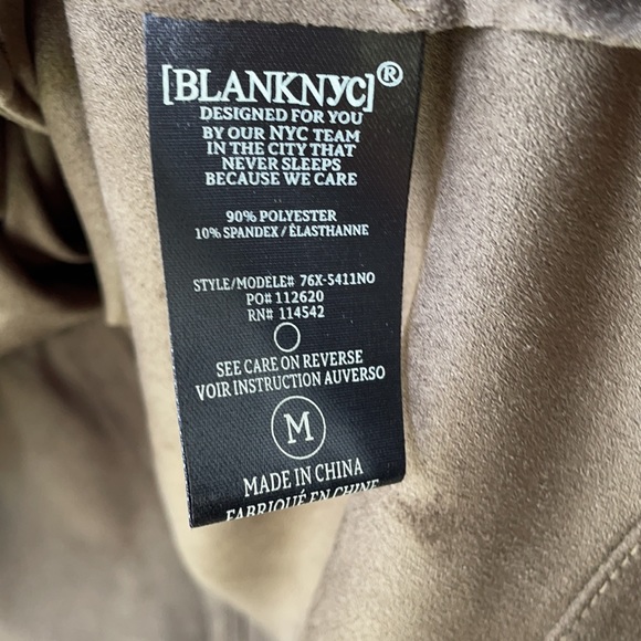 Blank NYC Draped Faux Suede Cinch-Waist Jacket - Picture 9 of 9